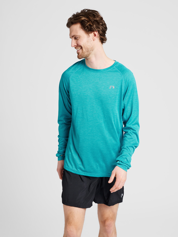 MEN RUNNING L/S, CAPRI BREEZE MELANGE, model