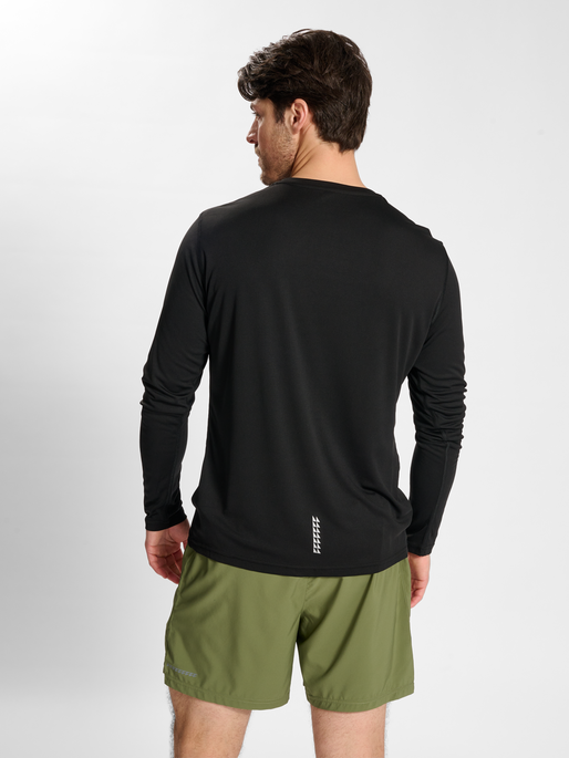 nwlMEMPHIS T-SHIRT L/S male, BLACK, model