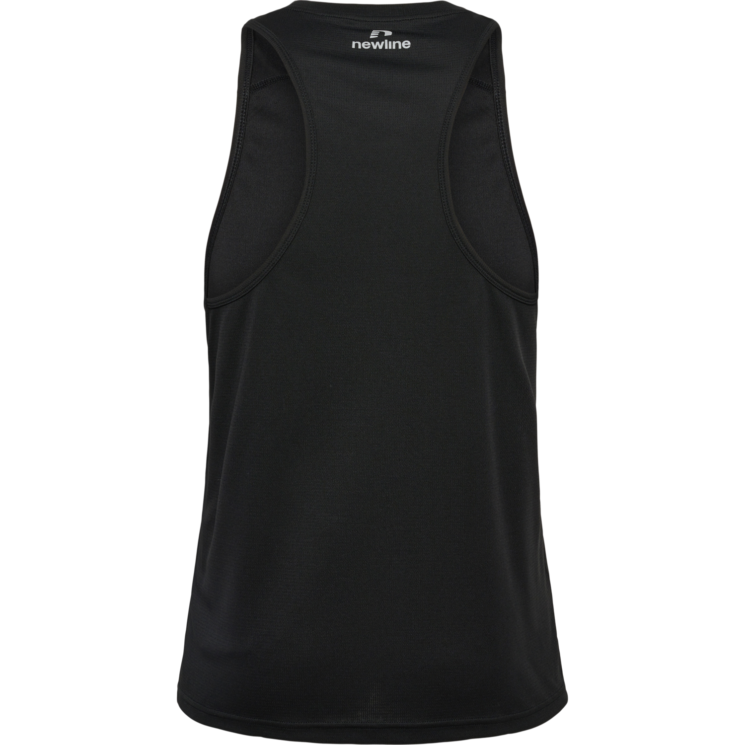 MEN'S ATHLETIC RUNNING SINGLET, BLACK, packshot