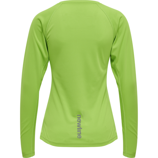 Newline WOMEN CORE RUNNING T SHIRT L S GREEN FLASH