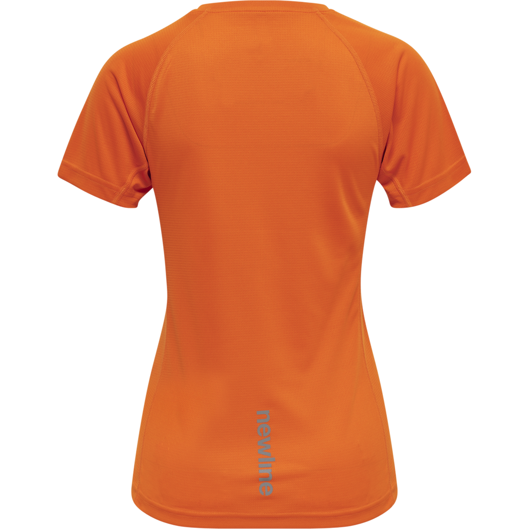 WOMEN CORE RUNNING T-SHIRT S/S, ORANGE TIGER, packshot