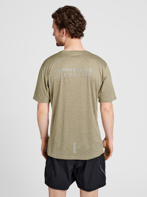 Newline MEN STATEMENT T-SHIRT S/S - WINTER TWIG MELANGE