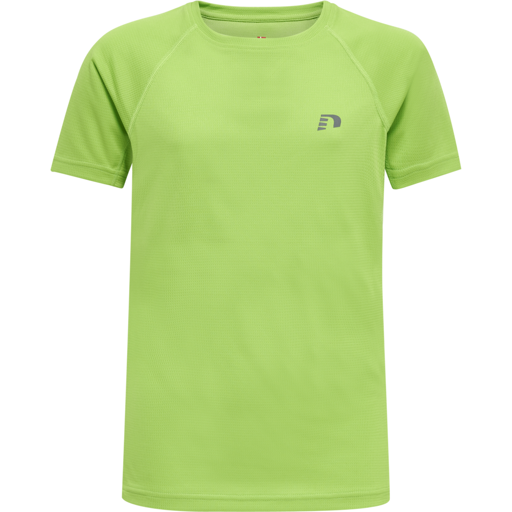KIDS CORE RUNNING T-SHIRT S/S, GREEN FLASH, packshot