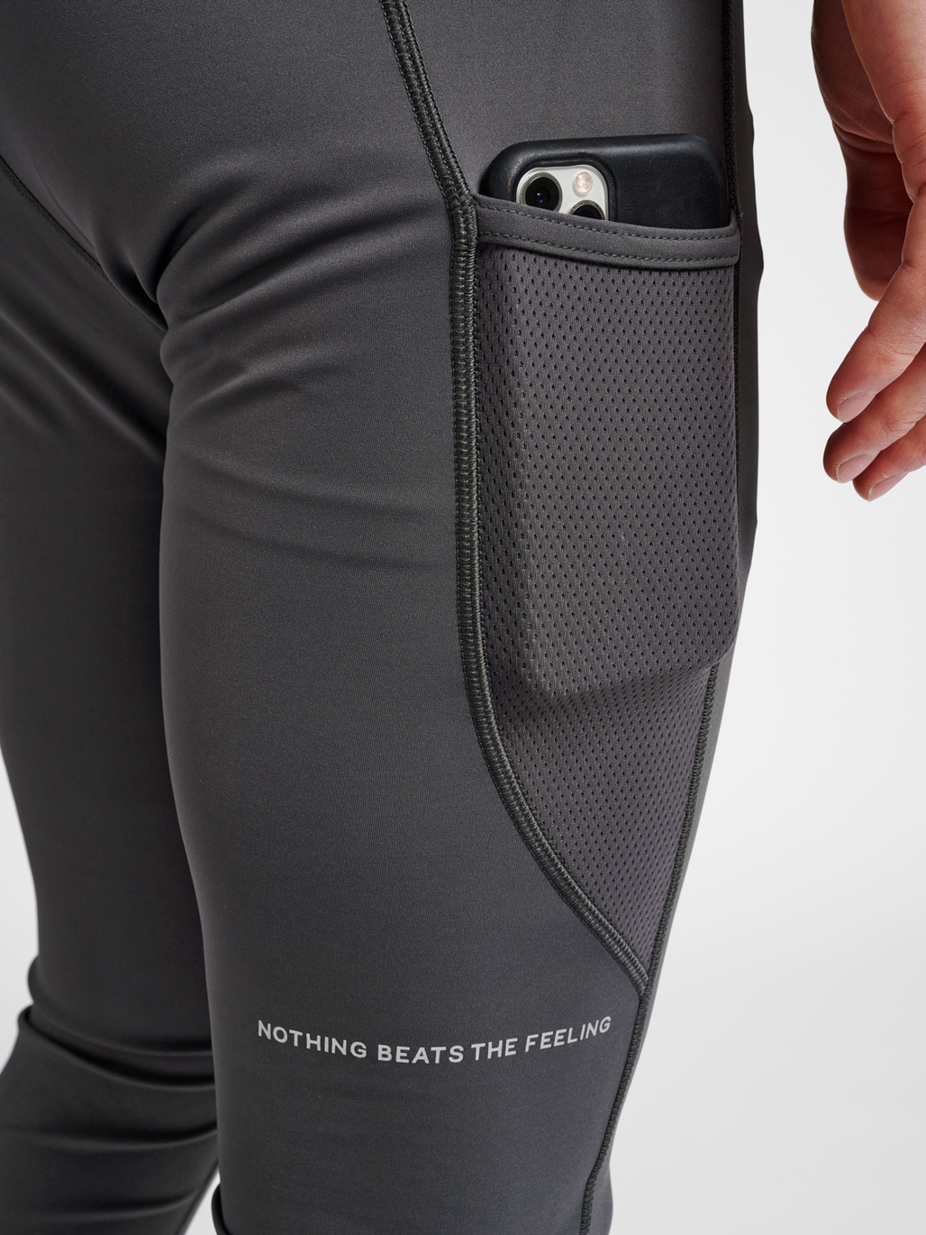 Running tights with phone pocket mens discount