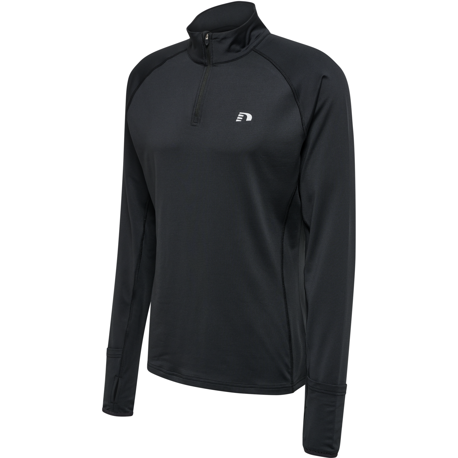 nwlLAKEWOOD 1/2 ZIP L/S MEN, BLACK, packshot