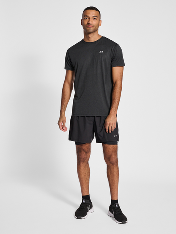 nwlTEMPE T-SHIRT S/S MEN, BLACK, model
