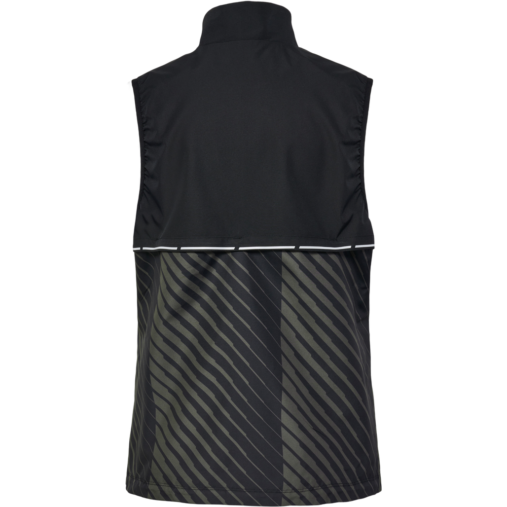 nwlPACE GILET WOMAN, BLACK BELUGA AOP, packshot