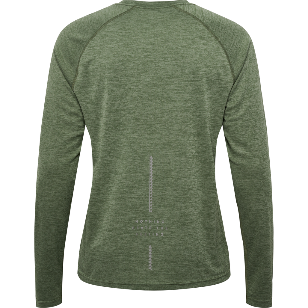 nwlORLANDO T-SHIRT L/S MEN, FOUR LEAF CLOVER MELANGE, packshot
