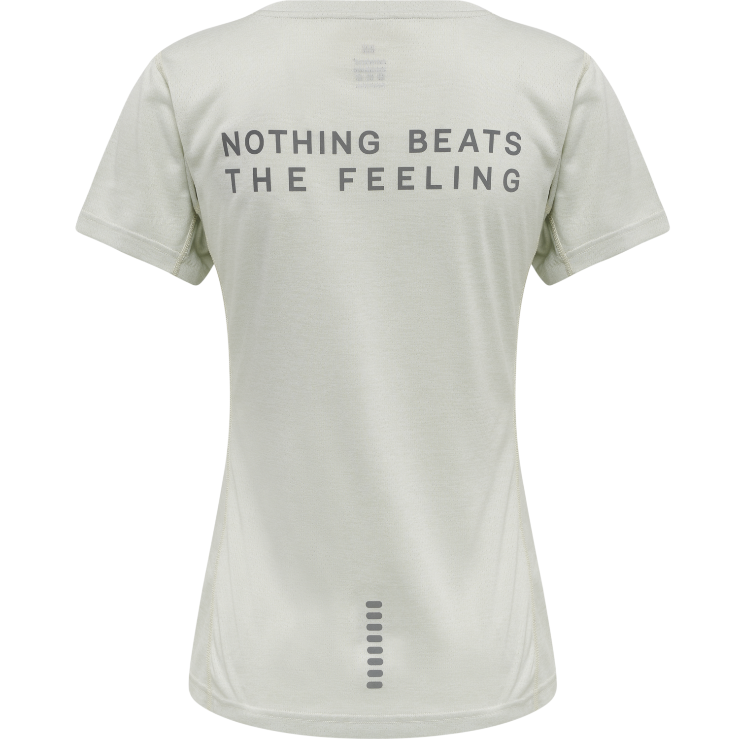 WOMEN STATEMENT T-SHIRT S/S, OYSTER MUSHROOM MELANGE, packshot