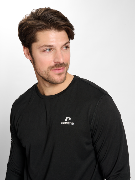 nwlMEMPHIS T-SHIRT L/S male, BLACK, model