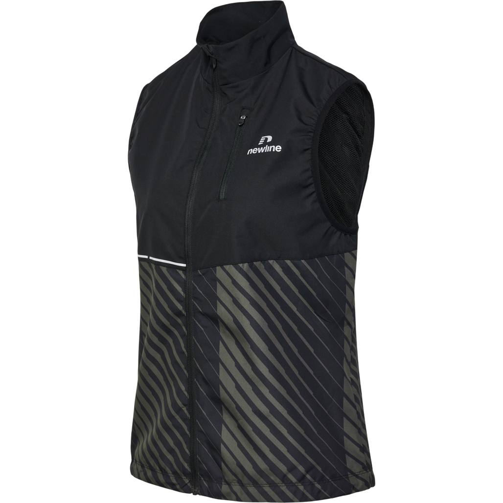 nwlPACE GILET WOMAN, BLACK BELUGA AOP, packshot