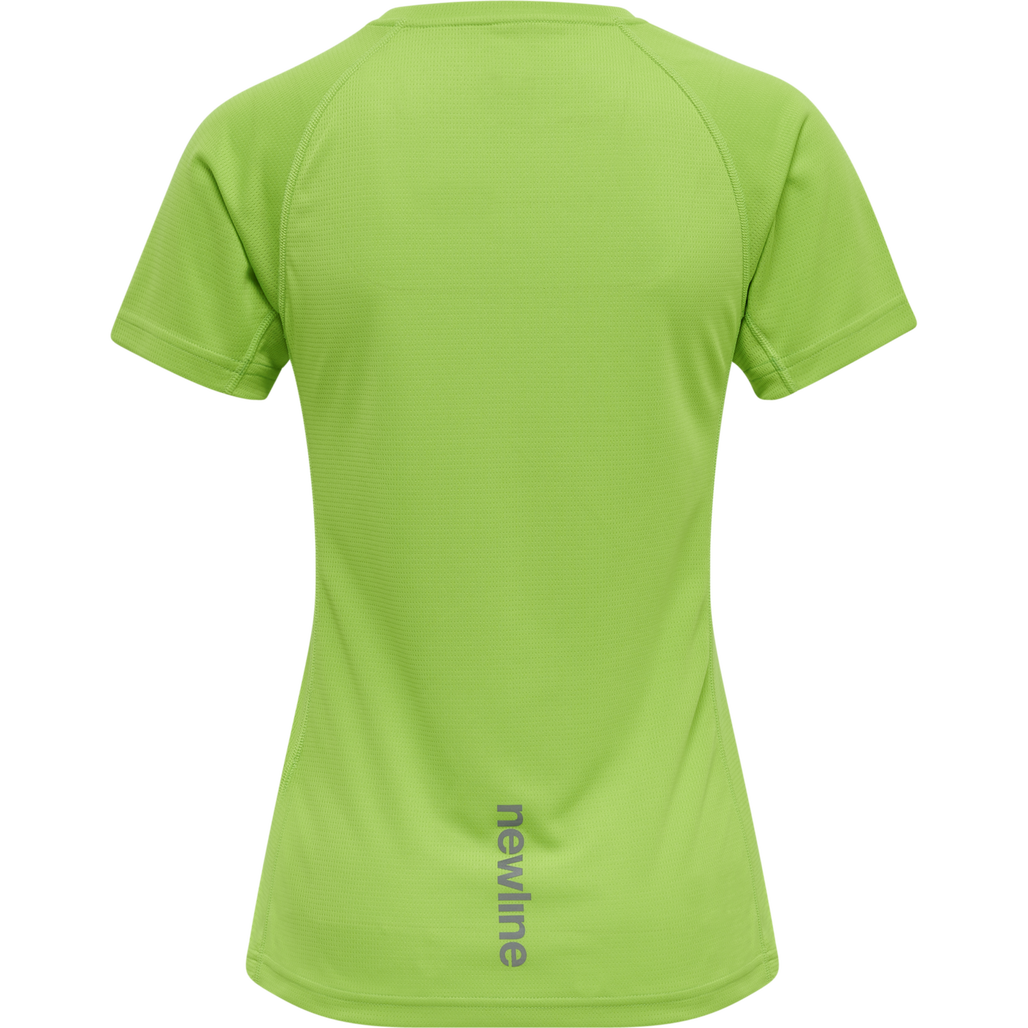 WOMEN CORE RUNNING T-SHIRT S/S, GREEN FLASH, packshot