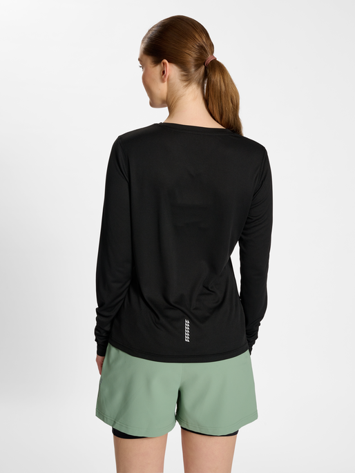 nwlMEMPHIS T-SHIRT L/S WOMAN, BLACK, model