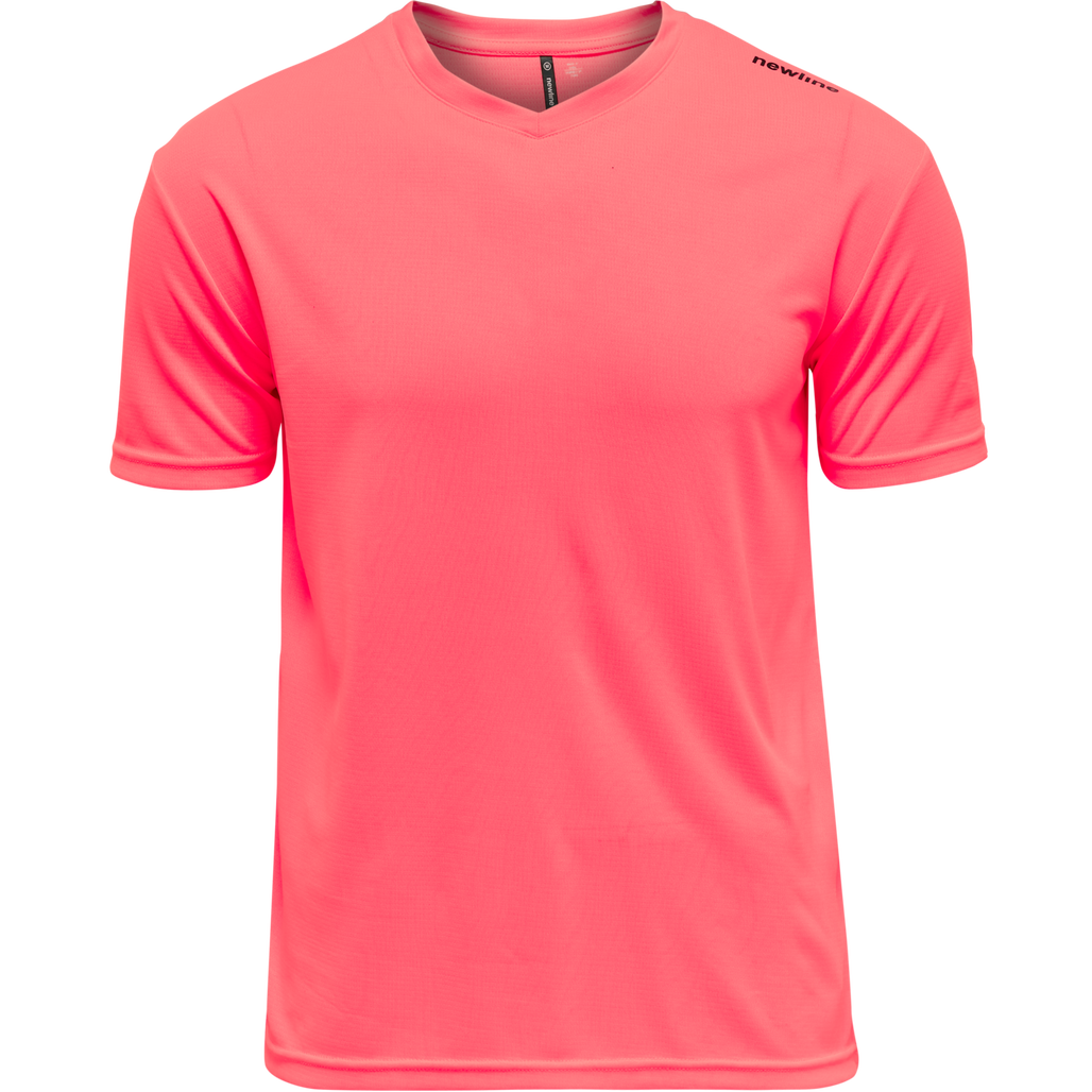 BASE COOL TEE, FLUO PINK, packshot