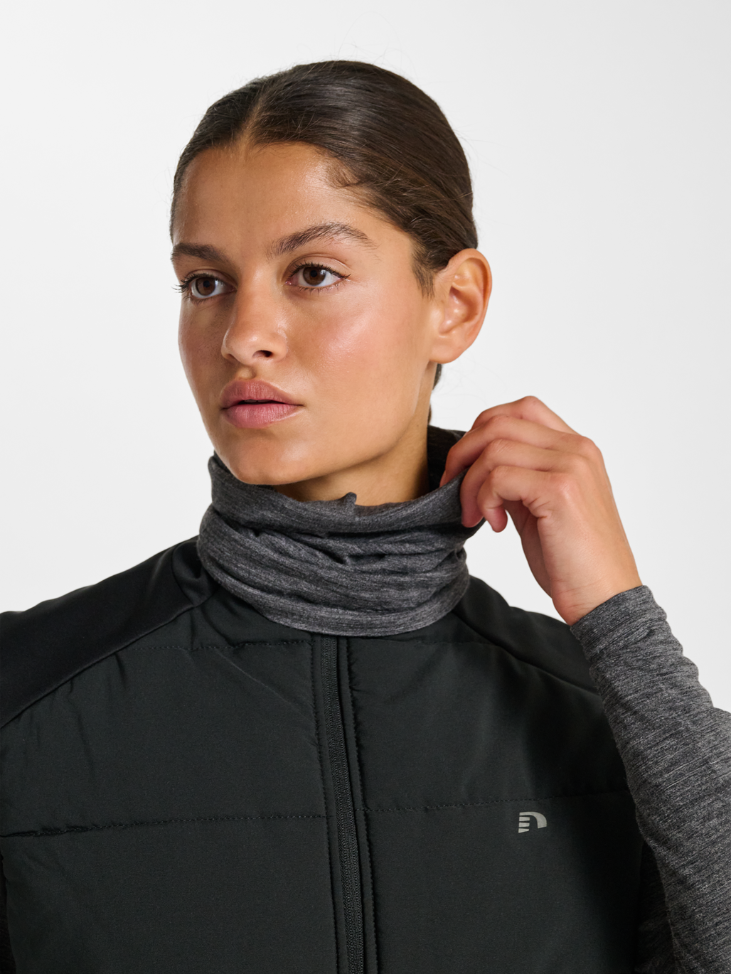 nwlTHERMA WOOL BLEND NECK TUBE, BLACK, model