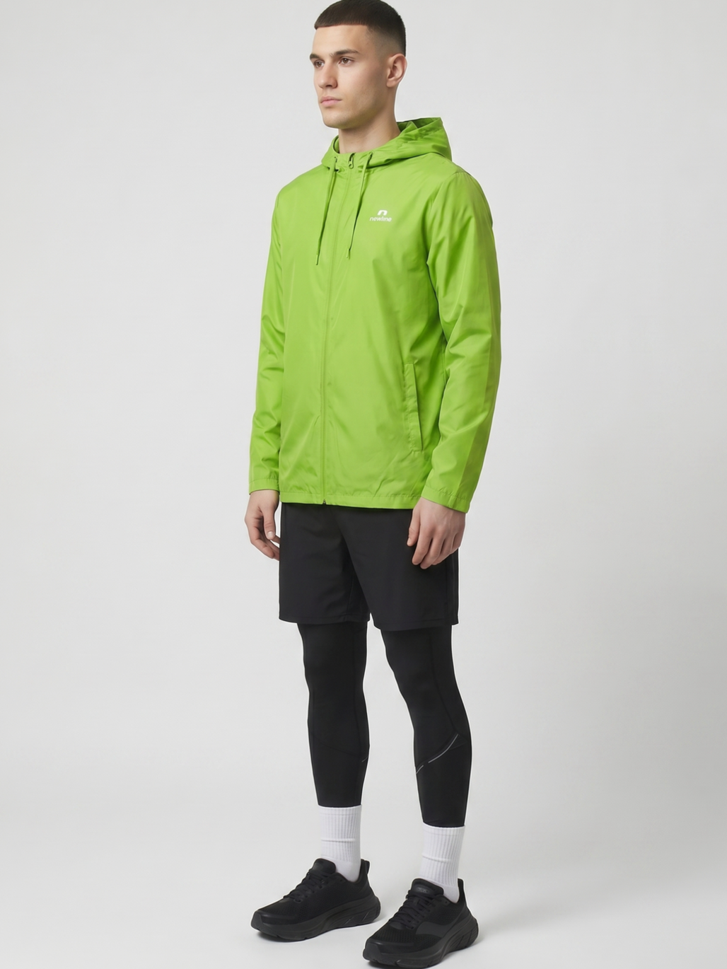 nwlLEA PERFORMANCE JACKET MEN, LIME GREEN, model