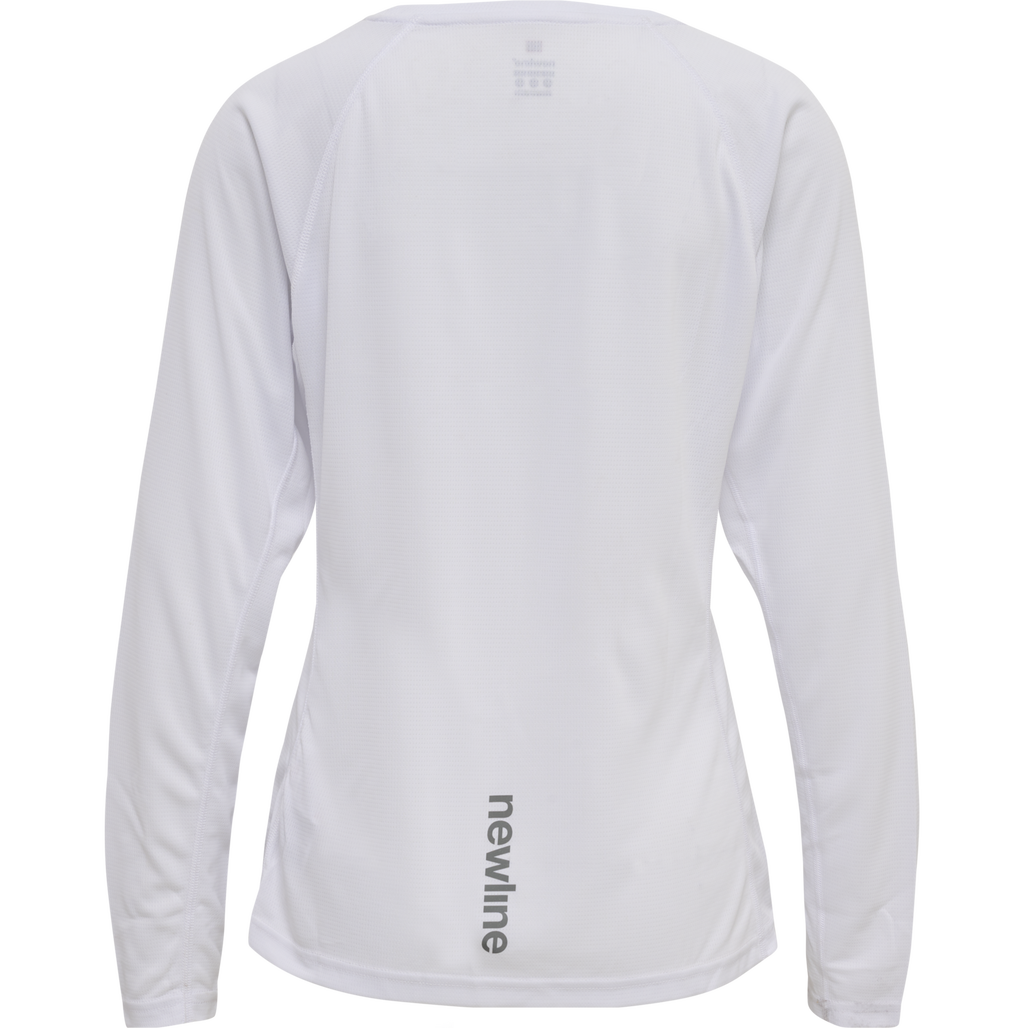 【NIEEH】21SS NH T-SHIRT WHITE Newline WOMEN CORE RUNNING T-SHIRT L/S - WHITE