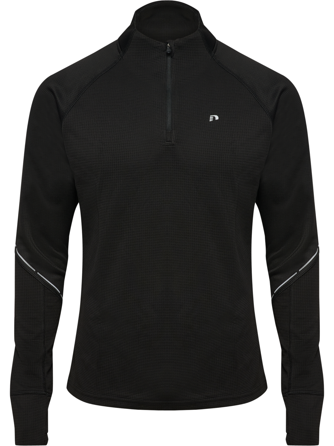 nwlPOWER HALF ZIP MIDLAYER, BLACK, packshot