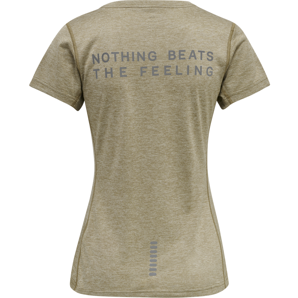 Newline WOMEN STATEMENT T-SHIRT S/S - WINTER TWIG MELANGE Newline WOMEN STATEMENT T-SHIRT S/S - WINTER TWIG MELANGE