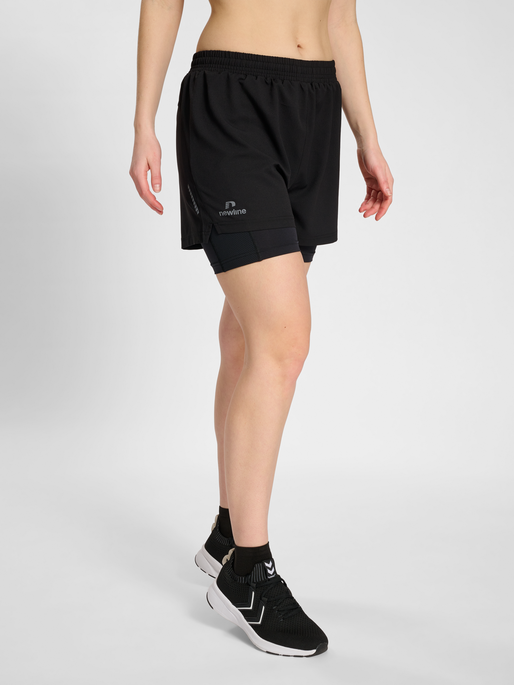 Newline nwlDALLAS SHORTS 2IN1 WOMAN BLACK newlinesport