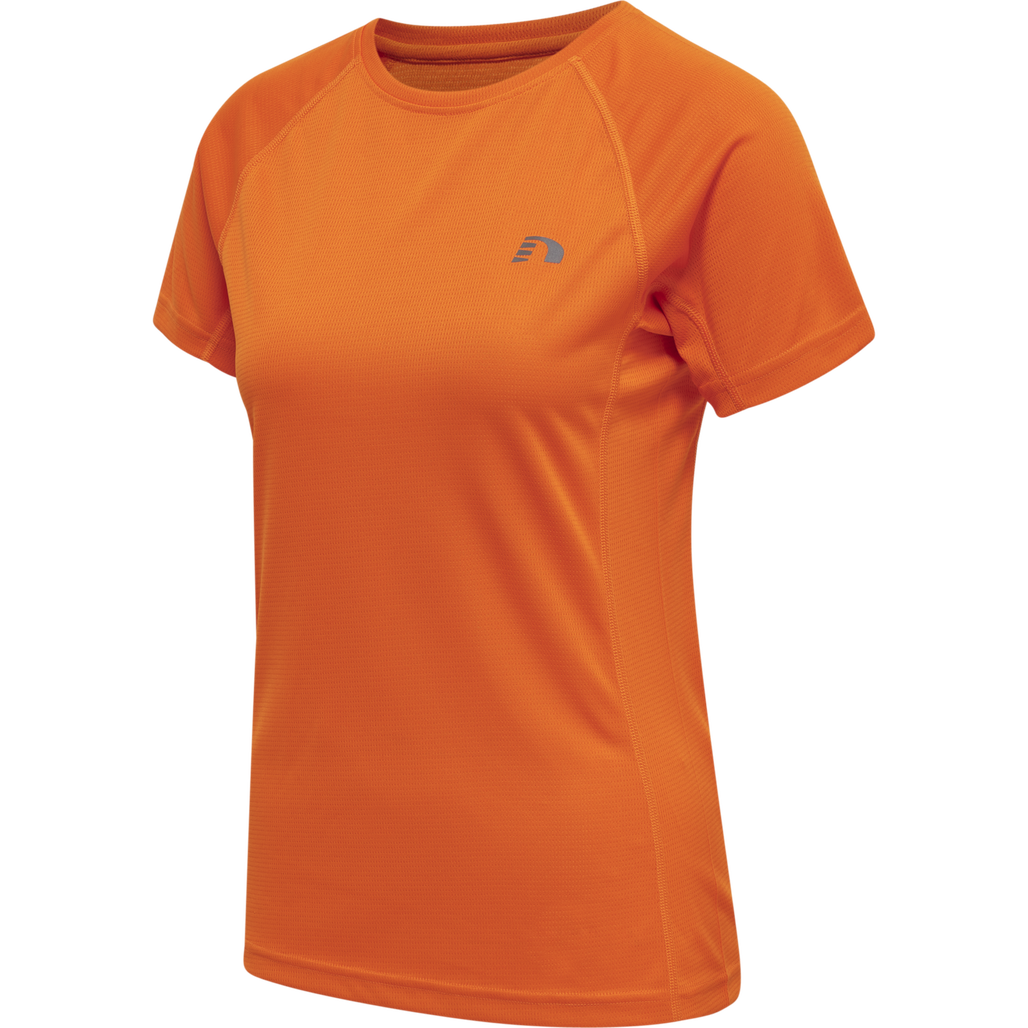 Tシャツ・カットソー MD75 SS24 LINEN T-SHIRT (MD10277 BASIC ORANGE) Newline WOMEN CORE RUNNING T-SHIRT S/S - ORANGE TIGER