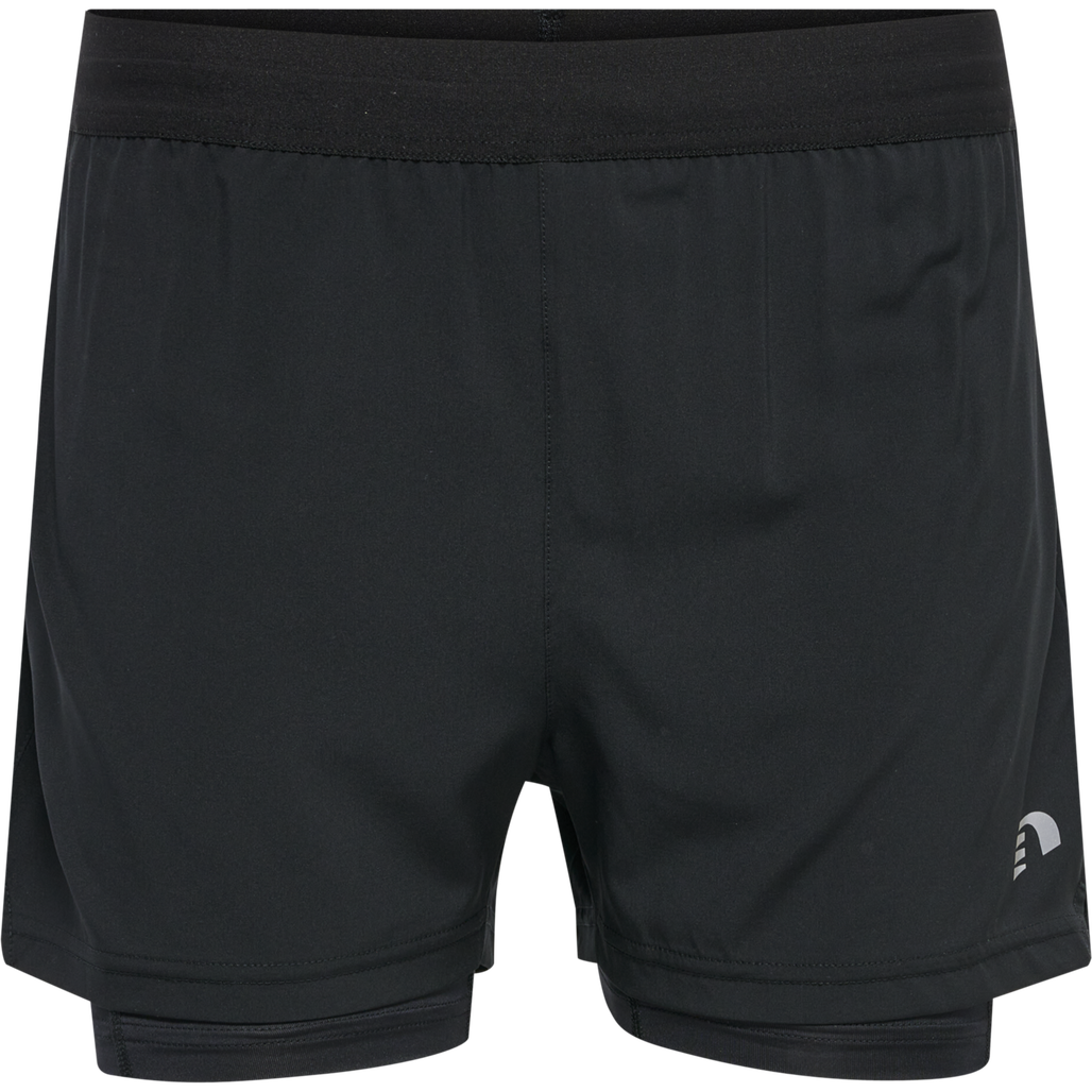 WOMEN'S CORE 2-IN-1 SHORTS, BLACK, packshot