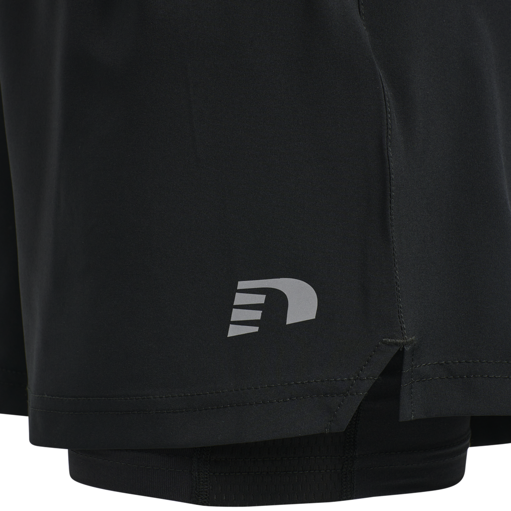 WOMEN'S CORE 2-IN-1 SHORTS, BLACK, packshot