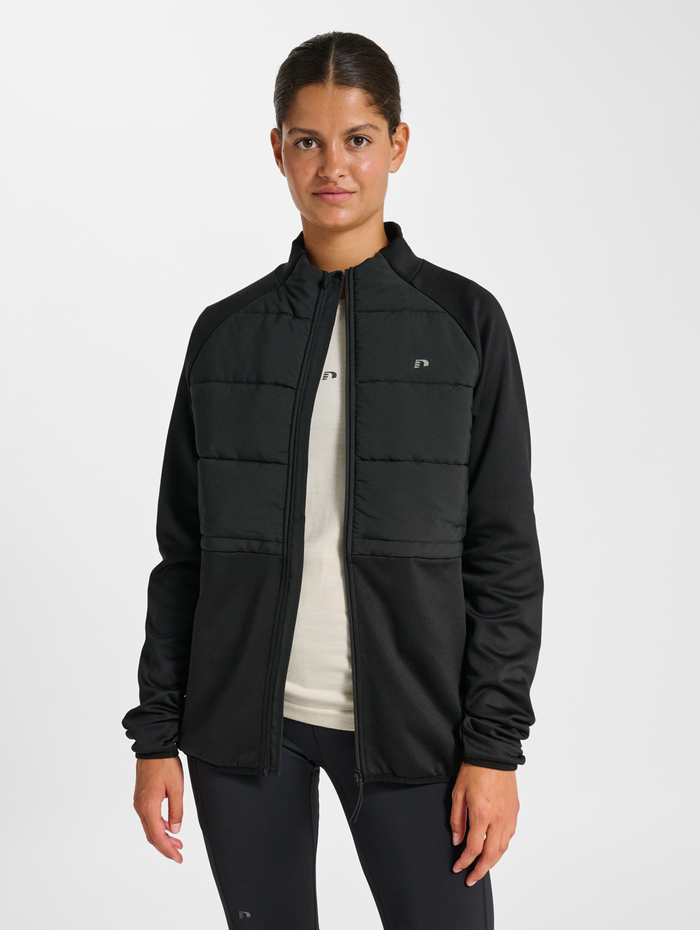 nwlQUILTED JACKET, BLACK, model