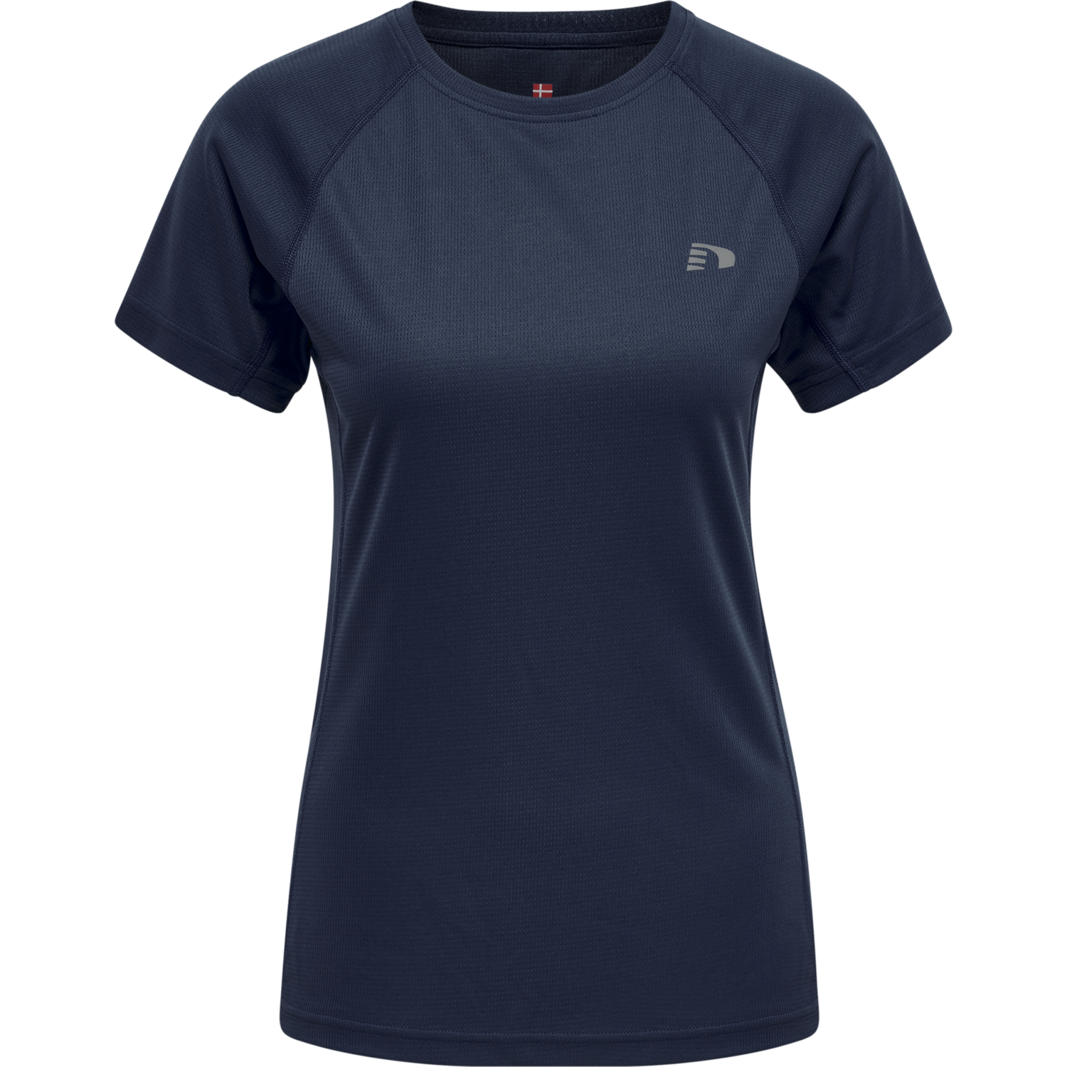WOMEN CORE RUNNING T-SHIRT S/S, BLACK IRIS, packshot