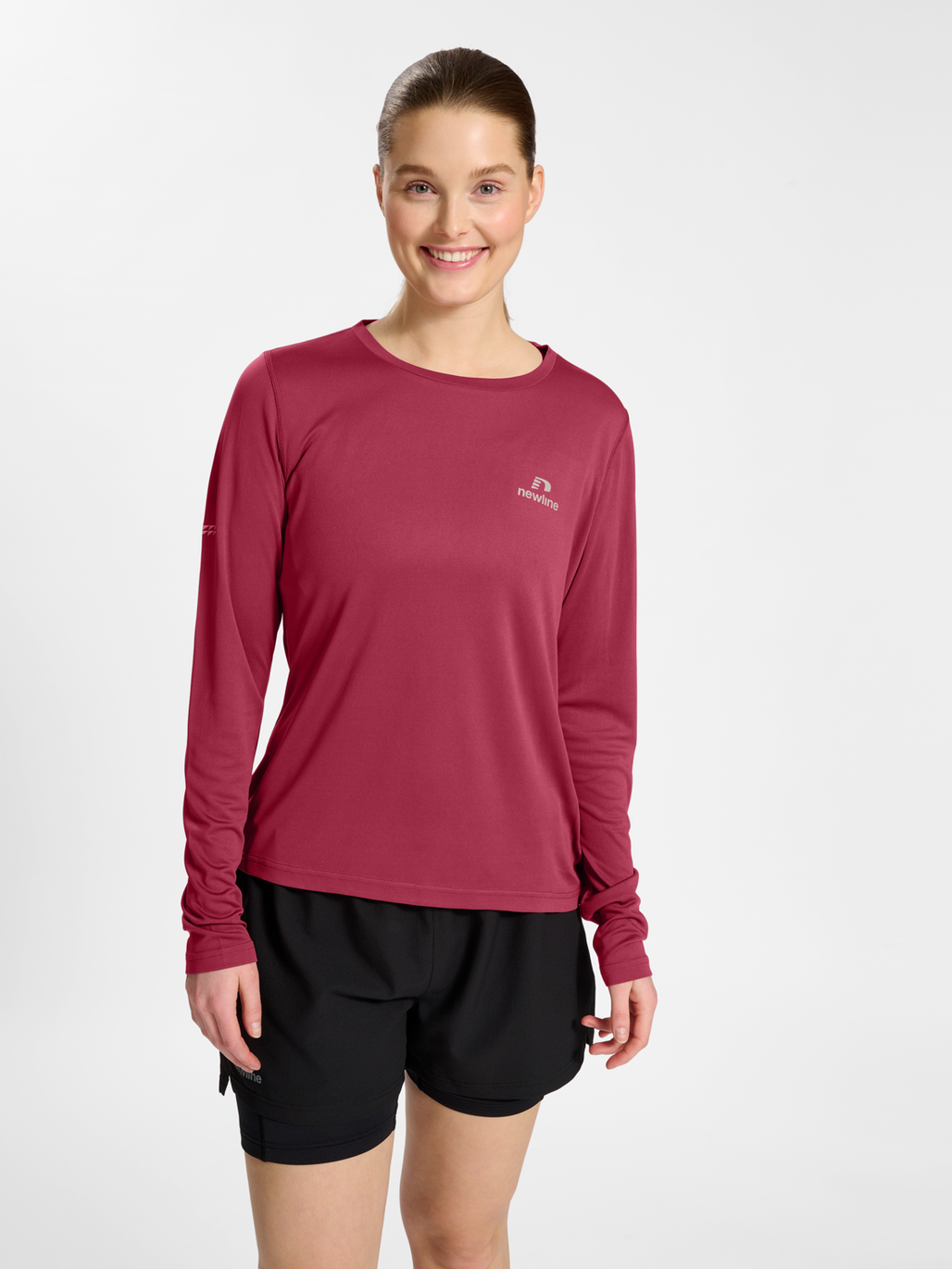 nwlMEMPHIS T-SHIRT L/S WOMAN, DRY ROSE, model