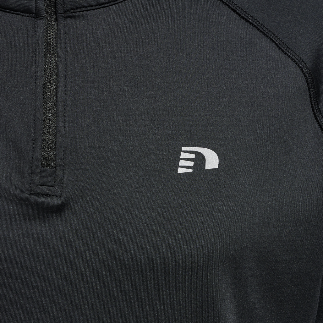 nwlLAKEWOOD 1/2 ZIP L/S MEN, BLACK, packshot