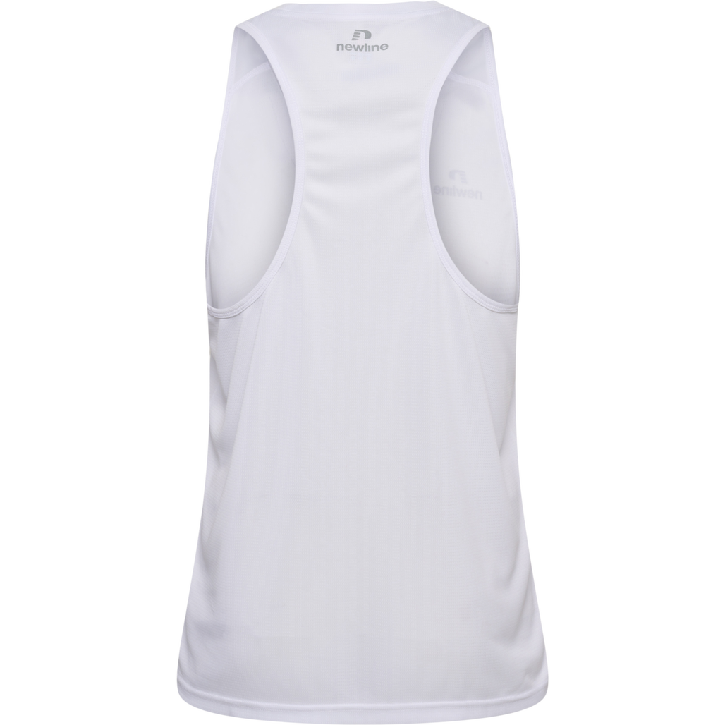 MEN'S ATHLETIC RUNNING SINGLET, WHITE, packshot