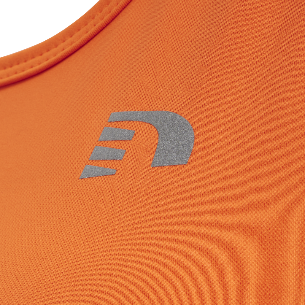 WOMEN CORE ATHLETIC TOP, ORANGE TIGER, packshot