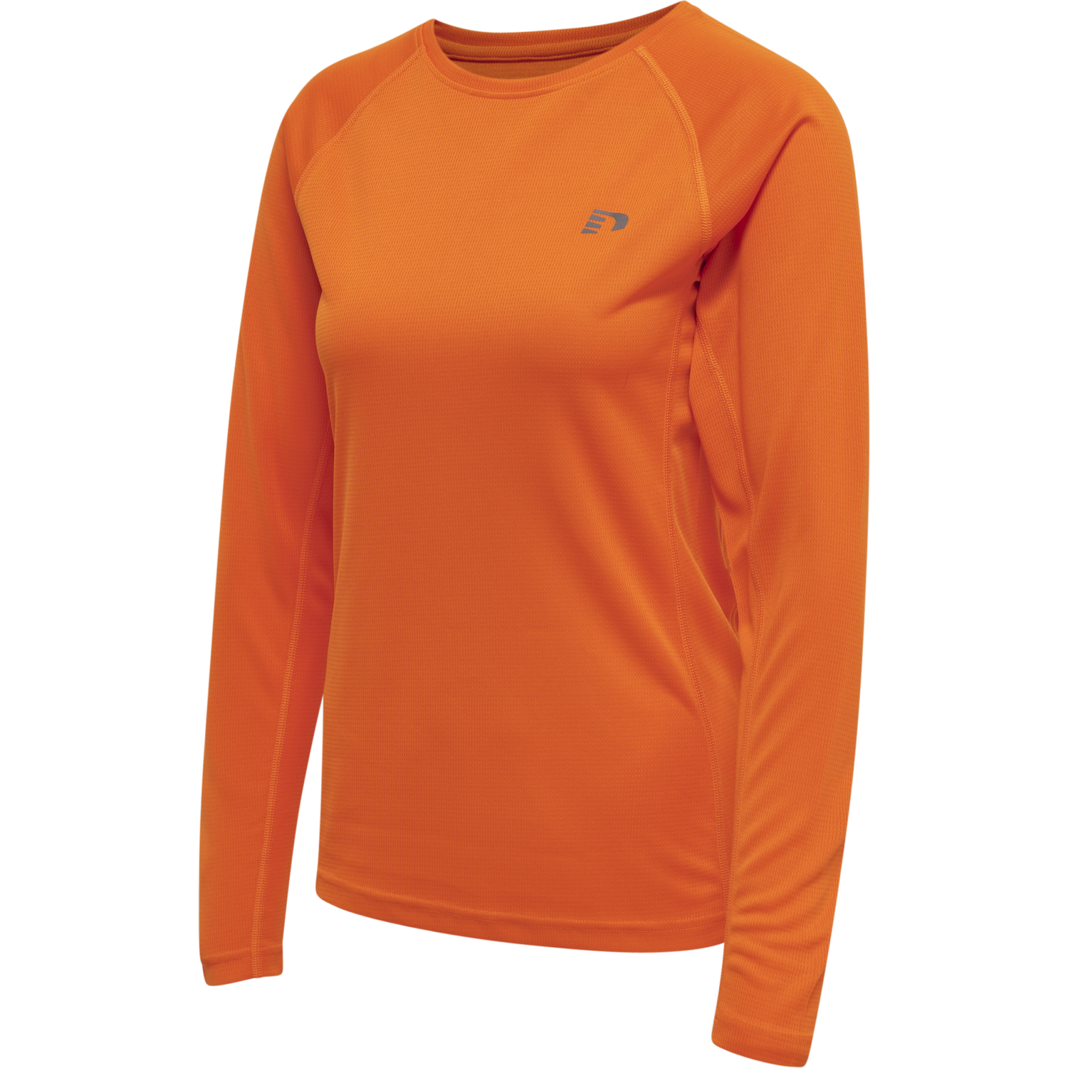 WOMEN CORE RUNNING T-SHIRT L/S, ORANGE TIGER, packshot