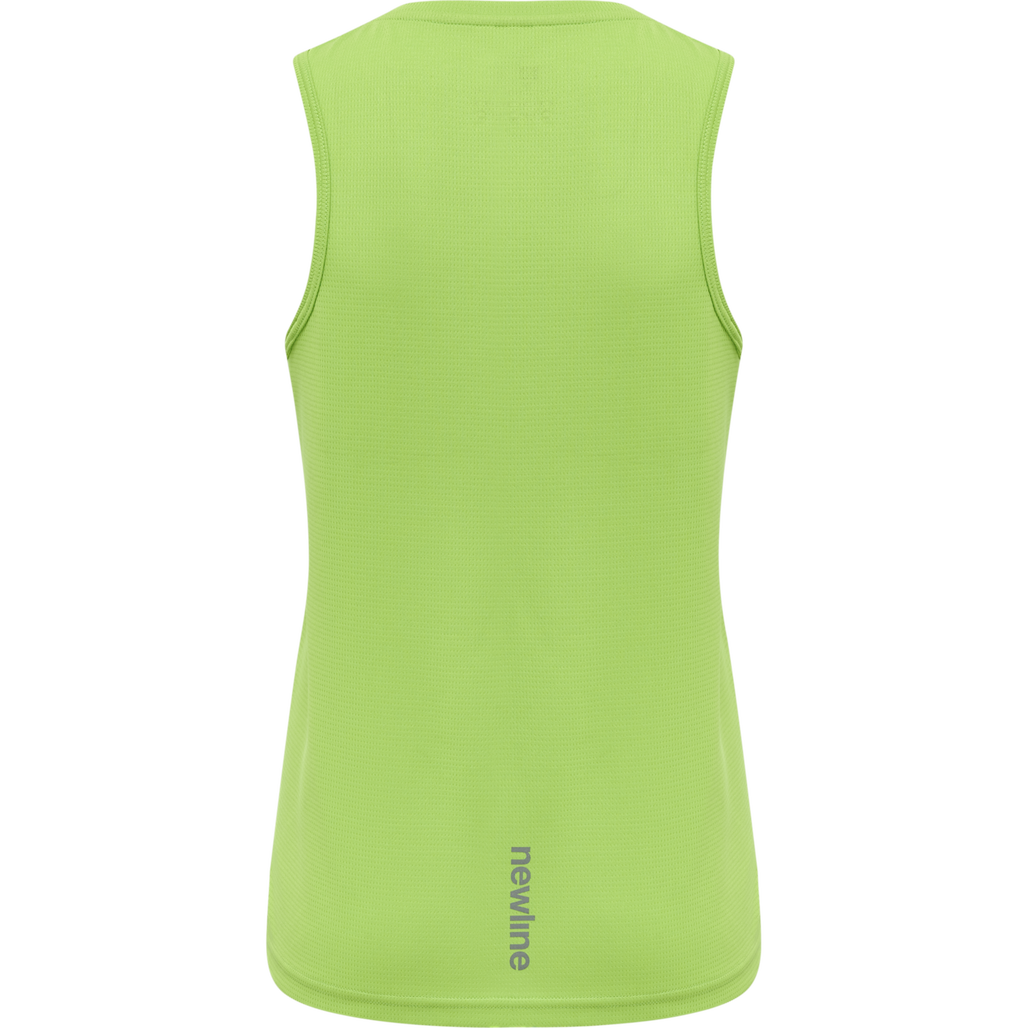 Rest&Recreation SLEEVELESS TOP イエローグリーン Newline KIDS CORE RUNNING SINGLET - GREEN FLASH