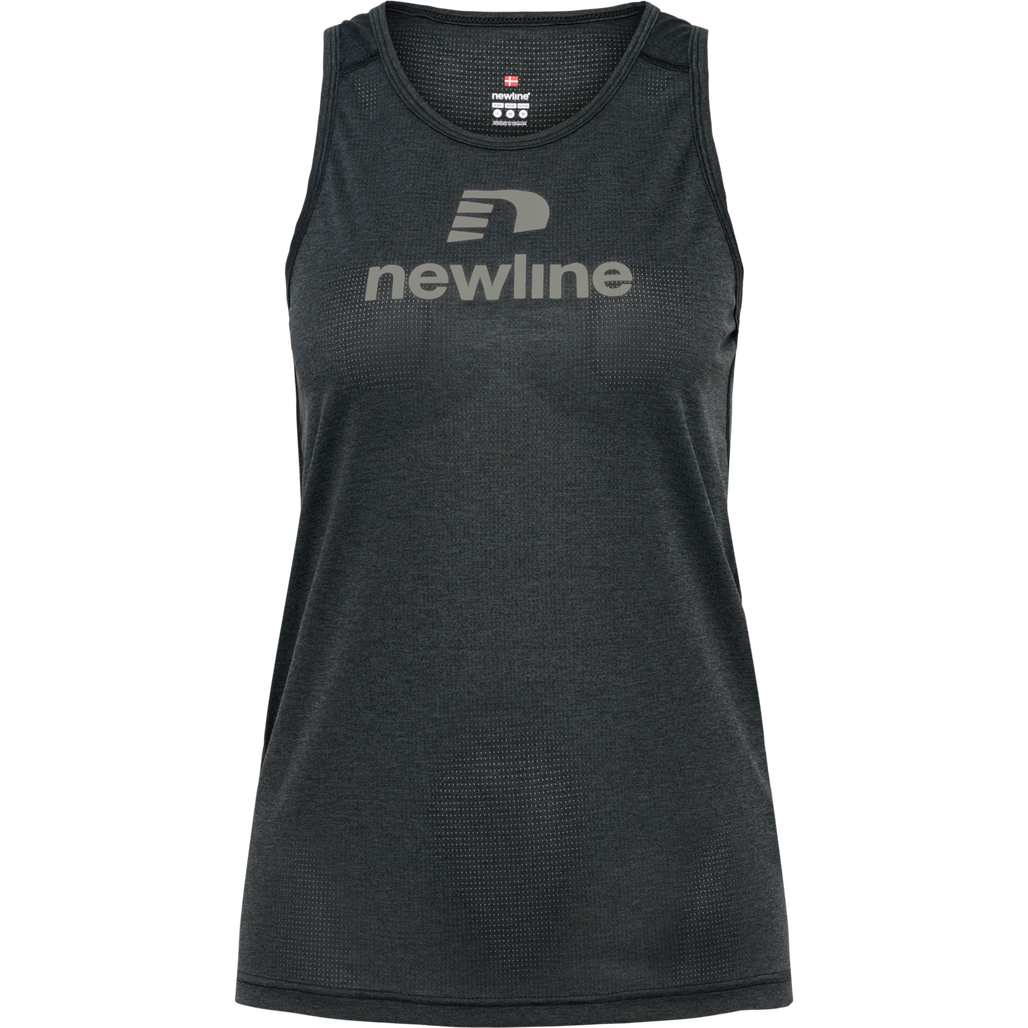 nwlFONTANA SINGLET WOMAN, BLACK MELANGE, packshot