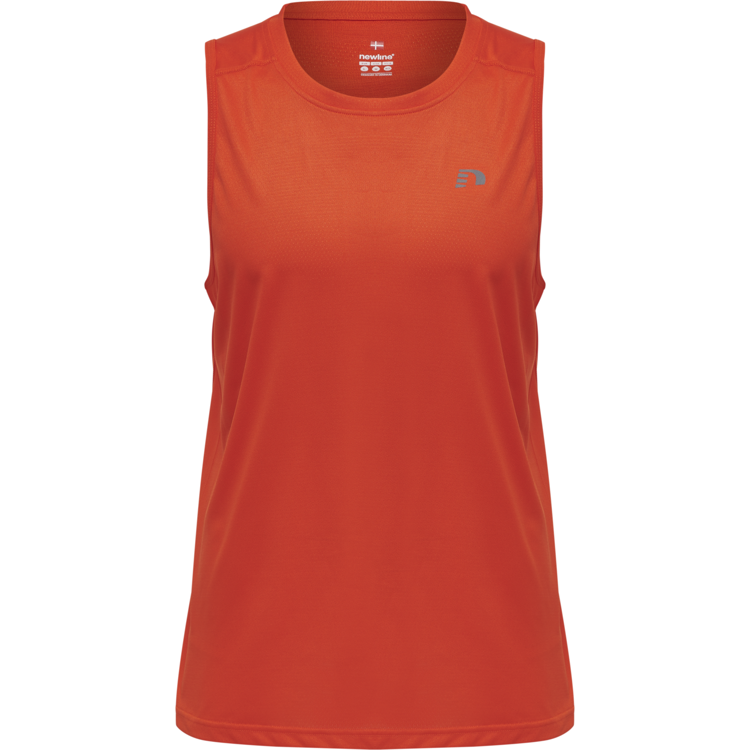 Newline MEN RUNNING SINGLET - SPICY ORANGE | newlinesport.com