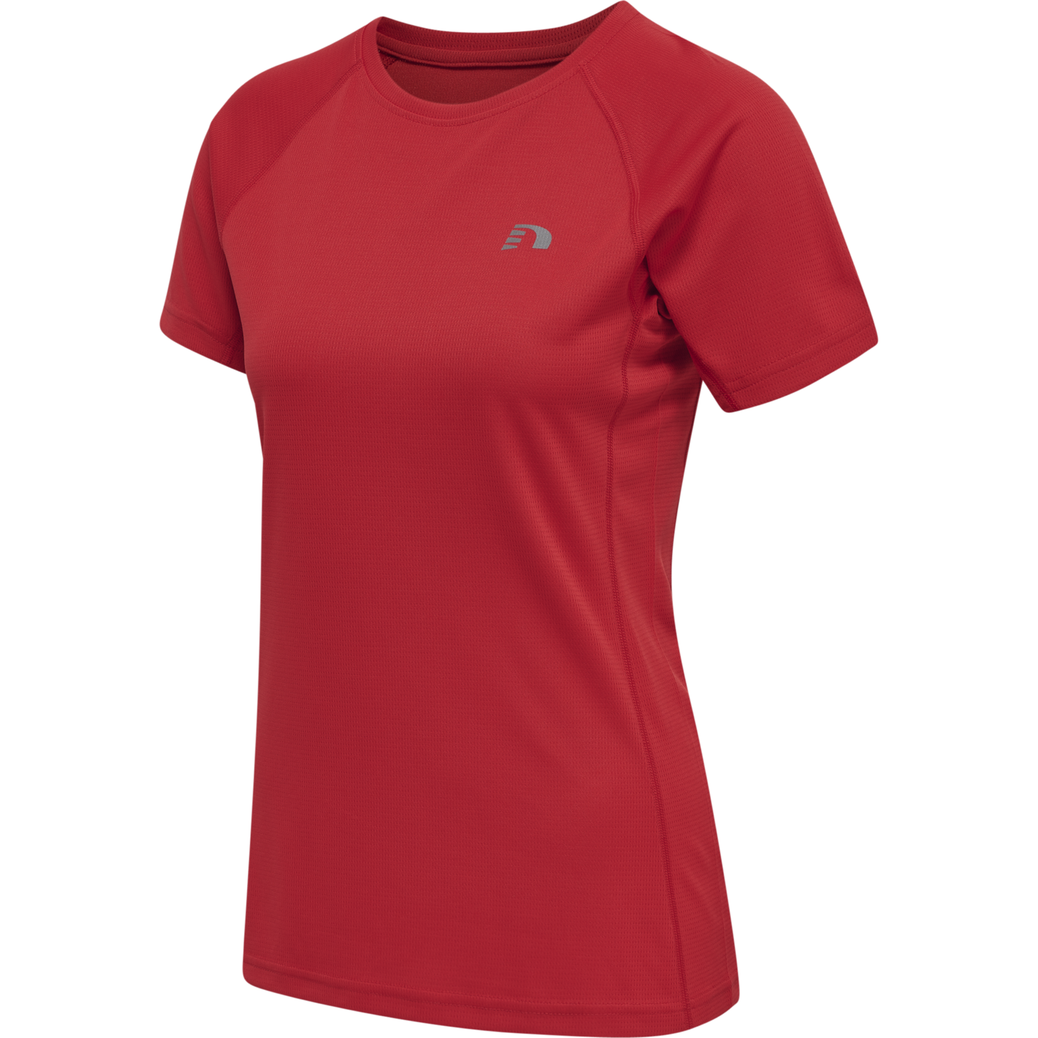 WOMEN CORE RUNNING T-SHIRT S/S, TANGO RED, packshot