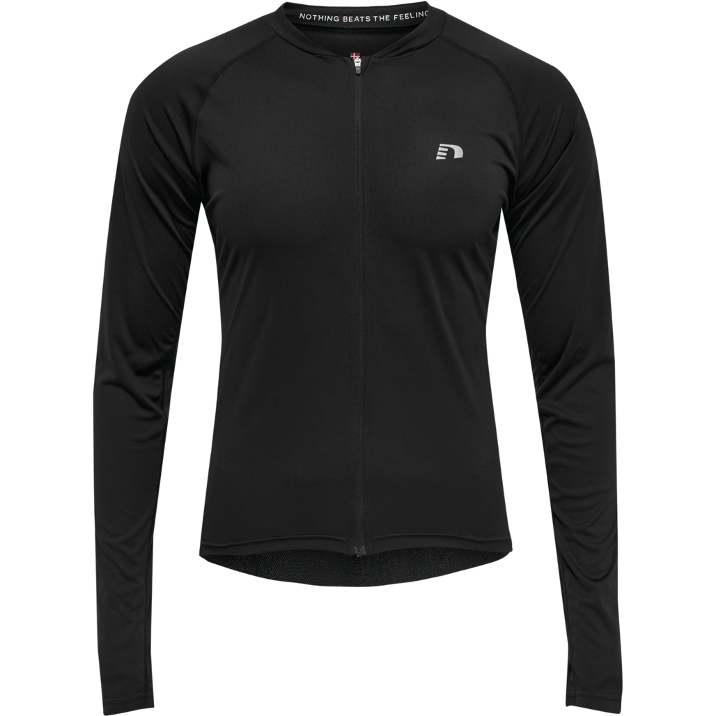 MENS CORE BIKE L/S JERSEY, BLACK, packshot
