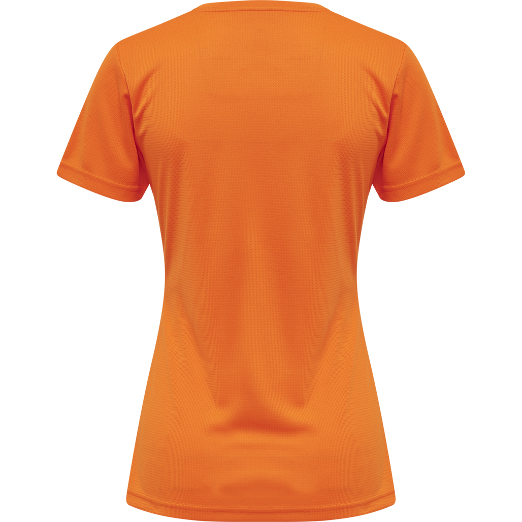 WOMEN CORE FUNCTIONAL T-SHIRT S/S, ORANGE TIGER, packshot