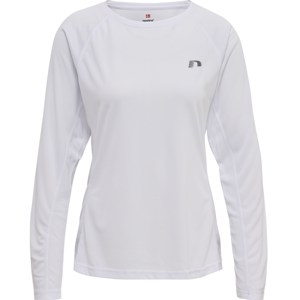【OPENING PROJECT】 Courir T Shirt - White Newline WOMEN CORE RUNNING T-SHIRT L/S - WHITE