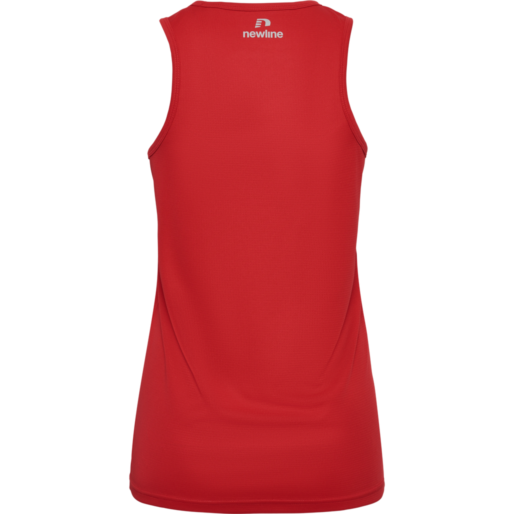 WOMEN'S ATHLETIC RUNNING SINGLET, TANGO RED, packshot