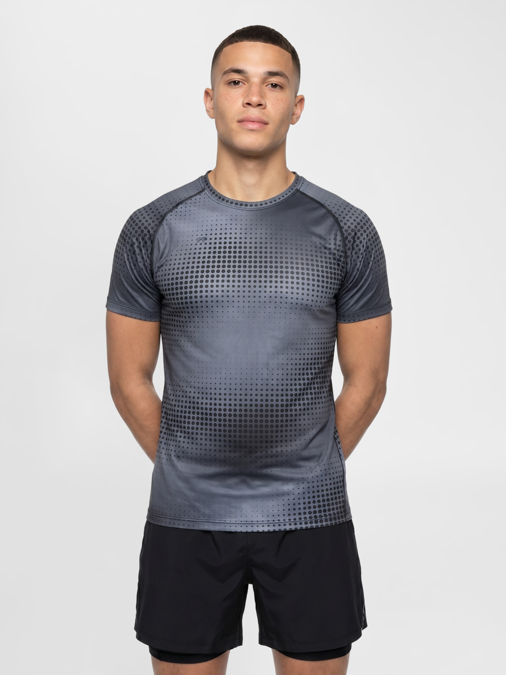 nwlBEAT AOP T-SHIRT, BLACK, model