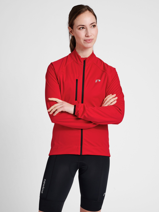 Red cycling sale jacket