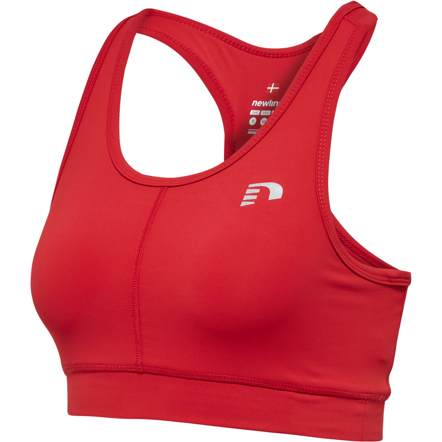 WOMEN CORE ATHLETIC TOP, TANGO RED, packshot