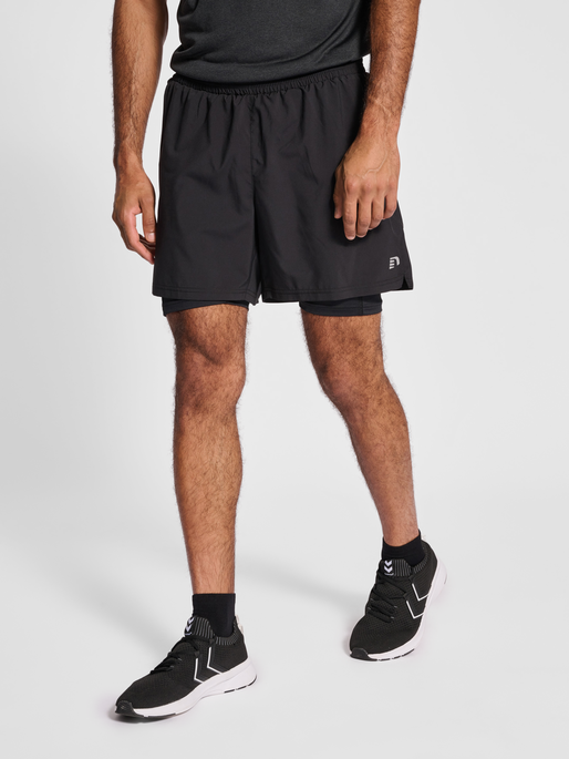 Newline nwlKANSAS 2 IN 1 SHORTS MEN BLACK newlinesport