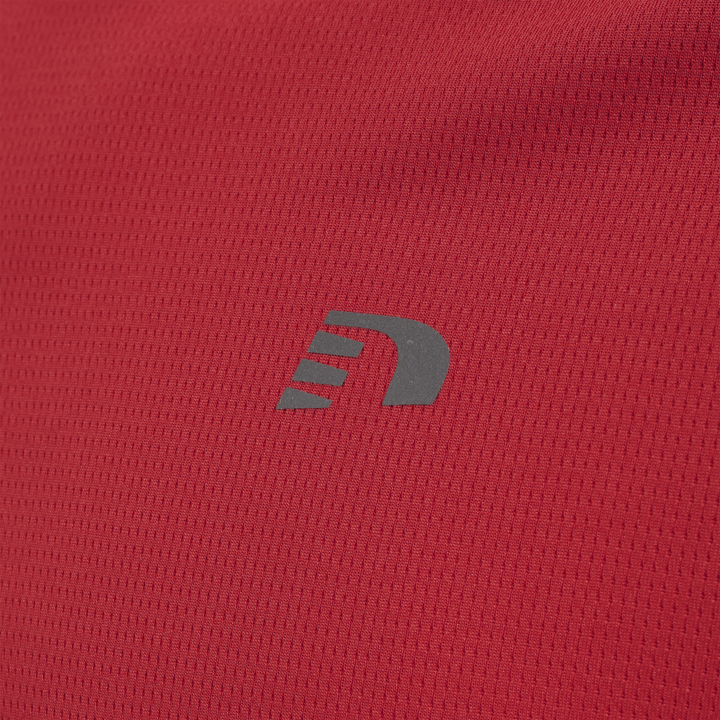 MEN CORE RUNNING T-SHIRT L/S, TANGO RED, packshot