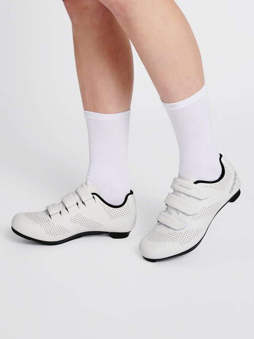White discount bike shoes