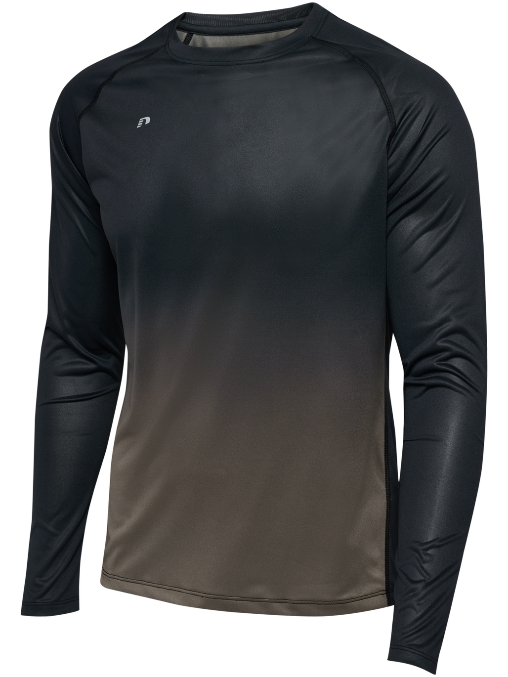 nwlBEAT GRADIENT T-SHIRT L/S, BLACK IRIS, packshot