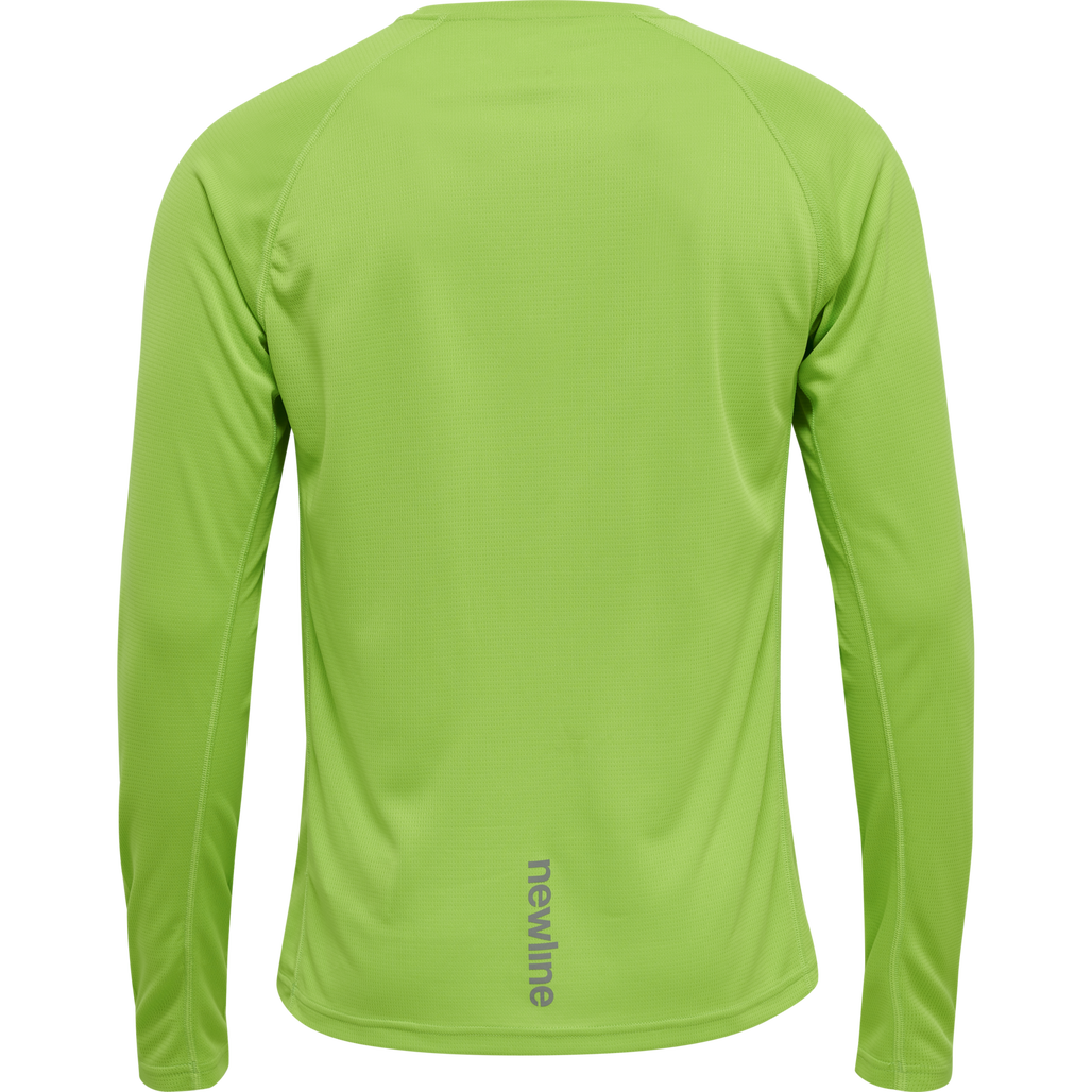 MEN CORE RUNNING T-SHIRT L/S, GREEN FLASH, packshot
